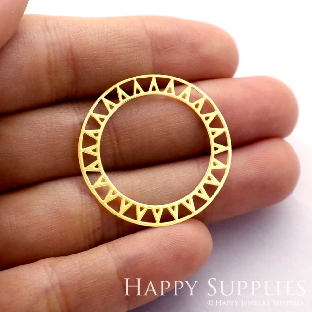 Stainless Steel Jewelry Charms, Raw Brass Charms, Round Charms, Earrings Findings, Stainless Steel Silver Jewelry Pendants, Brass Jewelry Findings, Stainless Steel Pendants Jewelry Wholesale (D670)