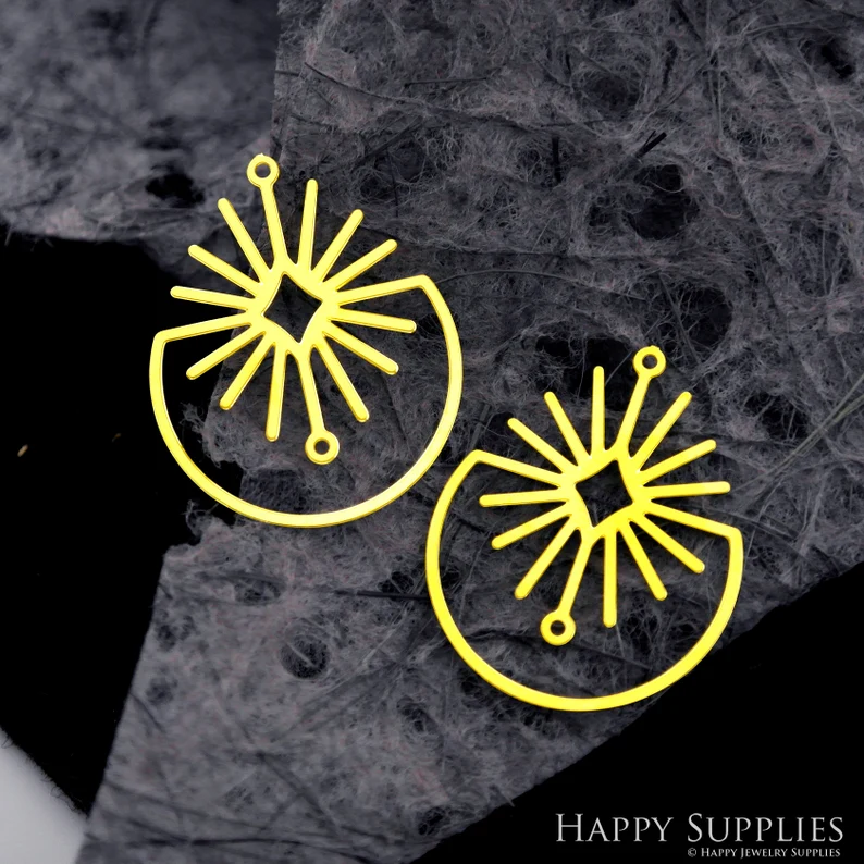 Stainless Steel Jewelry Charms, Raw Brass Charms, Star Geometry Charms, Earrings Findings, Stainless Steel Silver Jewelry Pendants, Brass Jewelry Findings, Stainless Steel Pendants Jewelry Wholesale (D2030)