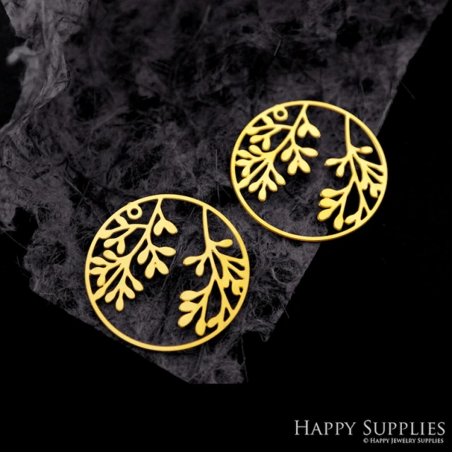 Stainless Steel Jewelry Charms, Raw Brass Charms, Leaves Charms, Earrings Findings, Stainless Steel Silver Jewelry Pendants, Brass Jewelry Findings, Stainless Steel Pendants Jewelry Wholesale (D2103)