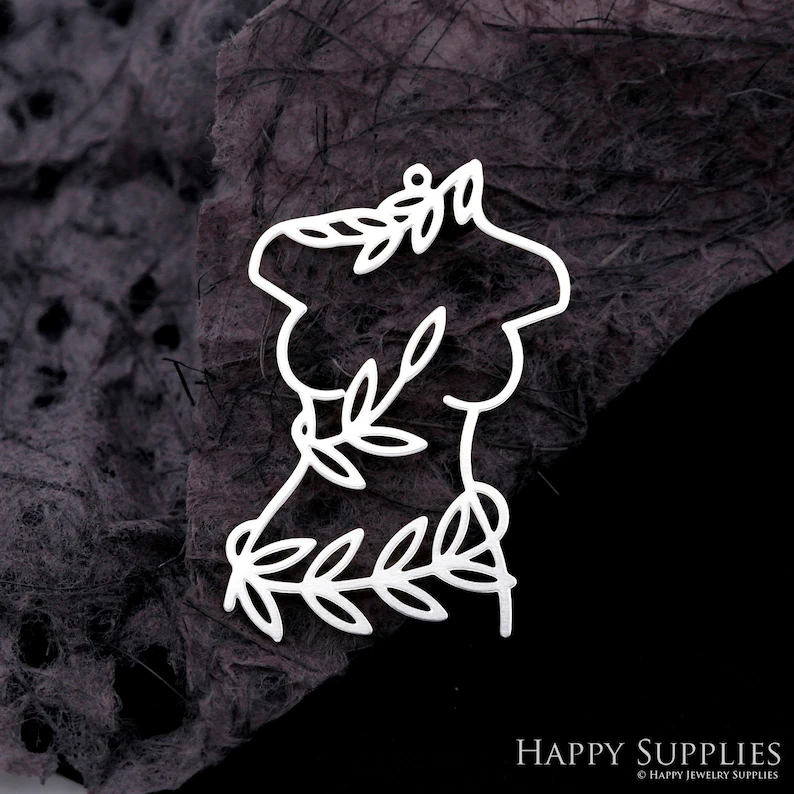 Stainless Steel Jewelry Charms, Raw Brass Charms, Leaves Charms, Earrings Findings, Stainless Steel Silver Jewelry Pendants, Brass Jewelry Findings, Stainless Steel Pendants Jewelry Wholesale (D2102)