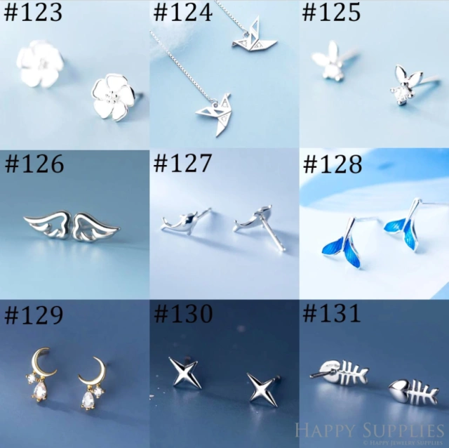 Stud Earrings,Sterling Silver Stud Earrings,Tiny Stud Earrings,Minimalist Earrings,Earrings Studs,Earring Findings,Silver Earrings(YER-E)