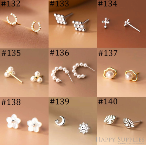 Stud Earrings,Sterling Silver Stud Earrings,Tiny Stud Earrings,Minimalist Earrings,Earrings Studs,Earring Findings,Silver Earrings(YER-F)