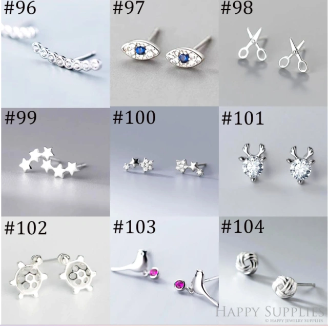 Stud Earrings,Sterling Silver Stud Earrings,Tiny Stud Earrings,Minimalist Earrings,Earrings Studs,Earring Findings,Silver Earrings(YER-D)