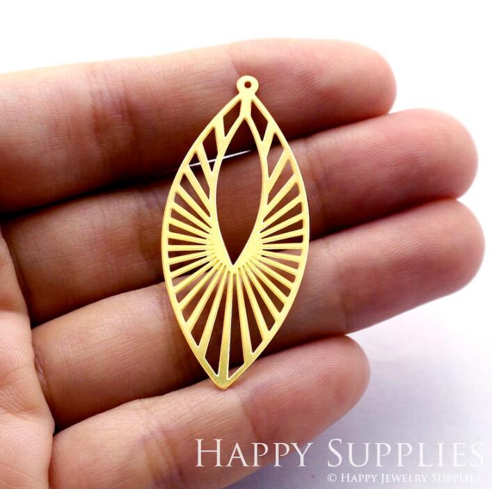 Stainless Steel Jewelry Charms, Raw Brass Charms, Creative Leaf Charms, Earrings Findings, Stainless Steel Silver Jewelry Pendants, Brass Jewelry Findings, Stainless Steel Pendants Jewelry Wholesale (D644)
