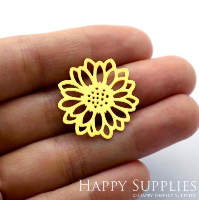 Stainless Steel Jewelry Charms, Raw Brass Charms, Flowers Charms, Earrings Findings, Stainless Steel Silver Jewelry Pendants, Brass Jewelry Findings, Stainless Steel Pendants Jewelry Wholesale (D210)