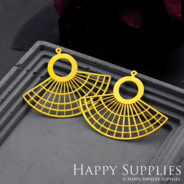 Stainless Steel Jewelry Charms, Raw Brass Charms, Fanshaped Charms, Earrings Findings, Stainless Steel Silver Jewelry Pendants, Brass Jewelry Findings, Stainless Steel Pendants Jewelry Wholesale (D731)