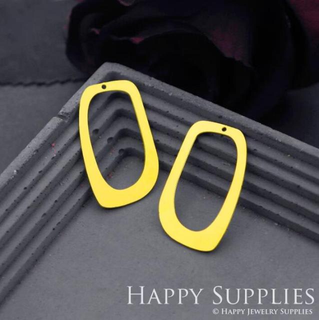 Stainless Steel Jewelry Charms, Raw Brass Charms, Geometric Charms, Earrings Findings, Stainless Steel Silver Jewelry Pendants, Brass Jewelry Findings, Stainless Steel Pendants Jewelry Wholesale (D672)