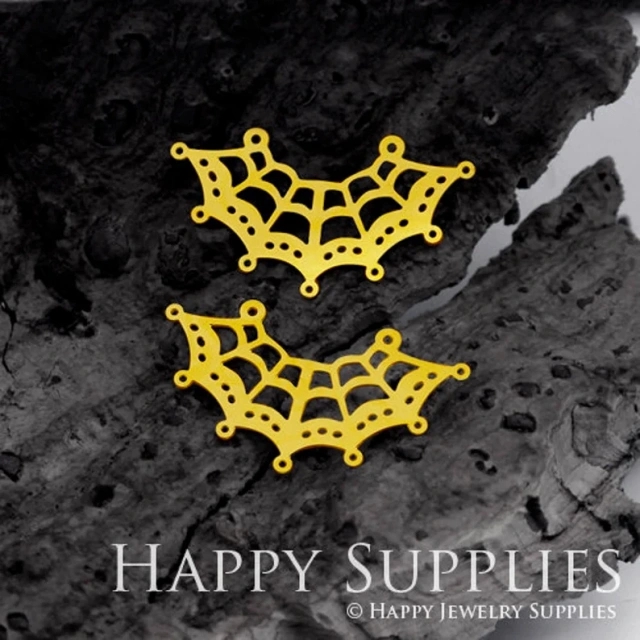 Stainless Steel Jewelry Charms, Raw Brass Charms, Geometric Spider Charms, Earrings Findings, Stainless Steel Silver Jewelry Pendants, Brass Jewelry Findings, Stainless Steel Pendants Jewelry Wholesale (D461)