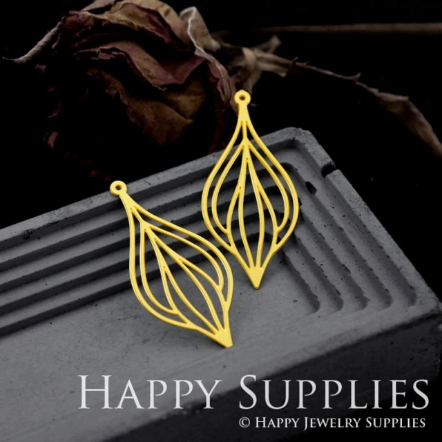 Stainless Steel Jewelry Charms, Raw Brass Charms, Leaf Geometric Charms, Earrings Findings, Stainless Steel Silver Jewelry Pendants, Brass Jewelry Findings, Stainless Steel Pendants Jewelry Wholesale (D534)