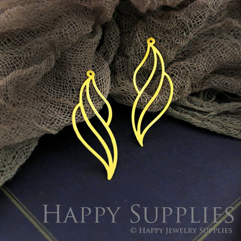 Stainless Steel Jewelry Charms, Raw Brass Charms, Leaf Geometric Charms, Earrings Findings, Stainless Steel Silver Jewelry Pendants, Brass Jewelry Findings, Stainless Steel Pendants Jewelry Wholesale (D585)