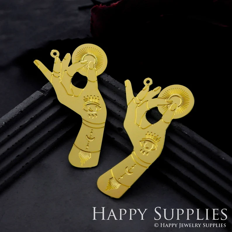Stainless Steel Jewelry Charms, Raw Brass Charms, Hand Etched Charms, Earrings Findings, Stainless Steel Silver Jewelry Pendants, Brass Jewelry Findings, Stainless Steel Pendants Jewelry Wholesale (D923)