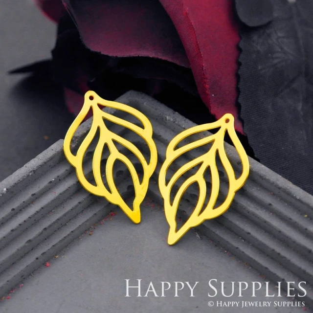 Stainless Steel Jewelry Charms, Raw Brass Charms, Leaf Geometric Charms, Earrings Findings, Stainless Steel Silver Jewelry Pendants, Brass Jewelry Findings, Stainless Steel Pendants Jewelry Wholesale (D612)