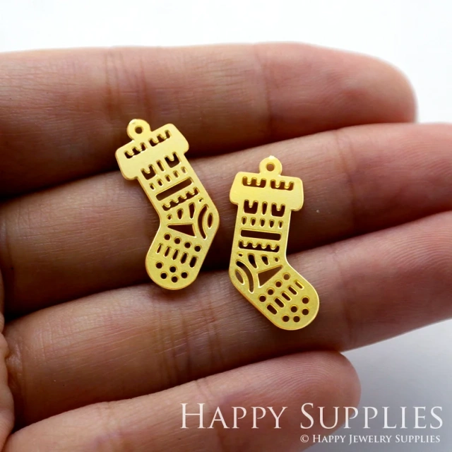 Stainless Steel Jewelry Charms, Raw Brass Charms, Geometric Stocking Charms, Earrings Findings, Stainless Steel Silver Jewelry Pendants, Brass Jewelry Findings, Stainless Steel Pendants Jewelry Wholesale (D1210)