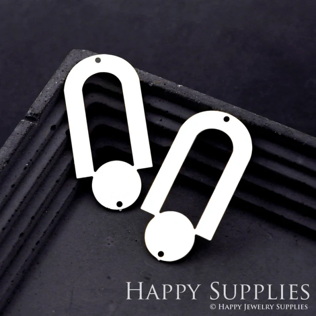 Stainless Steel Jewelry Charms, Raw Brass Charms, Circles Charms, Earrings Findings, Stainless Steel Silver Jewelry Pendants, Brass Jewelry Findings, Stainless Steel Pendants Jewelry Wholesale (D1754)