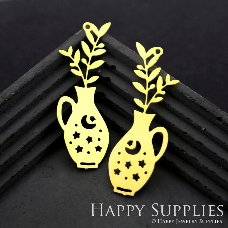 Stainless Steel Jewelry Charms, Raw Brass Charms, Leaf Charms, Earrings Findings, Stainless Steel Silver Jewelry Pendants, Brass Jewelry Findings, Stainless Steel Pendants Jewelry Wholesale (D1902)