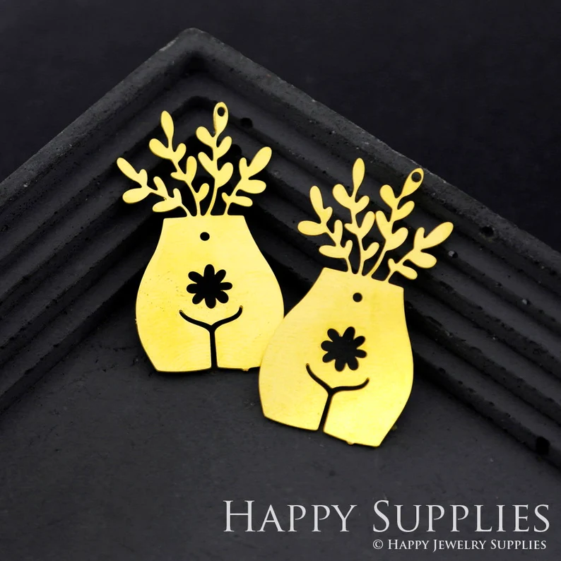 Stainless Steel Jewelry Charms, Raw Brass Charms, Leaves Charms, Earrings Findings, Stainless Steel Silver Jewelry Pendants, Brass Jewelry Findings, Stainless Steel Pendants Jewelry Wholesale (D1889)