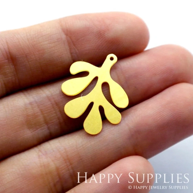 Stainless Steel Jewelry Charms, Raw Brass Charms, Leaf Geometric Charms, Earrings Findings, Stainless Steel Silver Jewelry Pendants, Brass Jewelry Findings, Stainless Steel Pendants Jewelry Wholesale (D614)