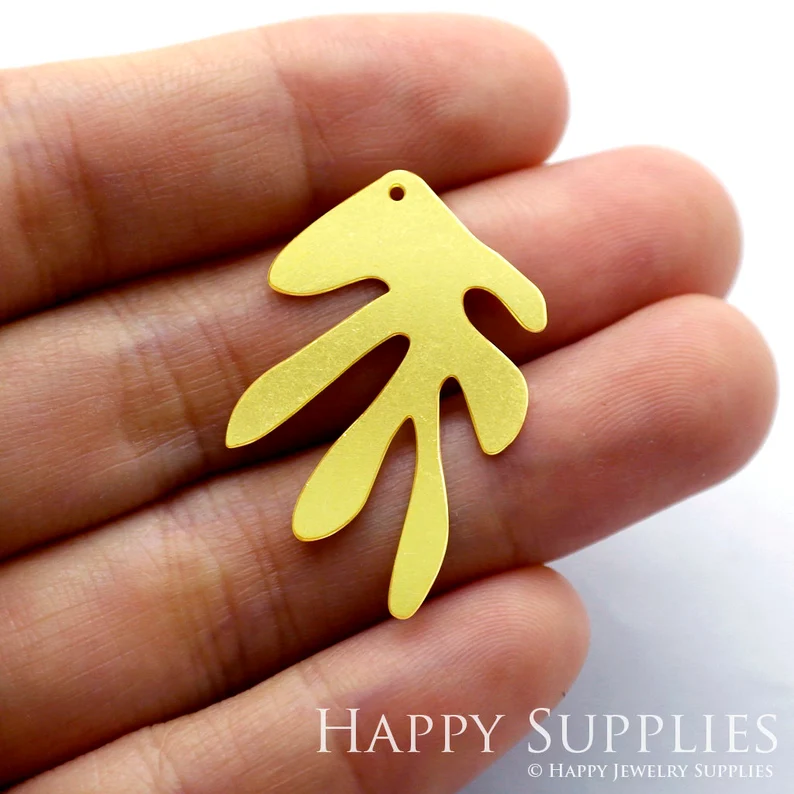 Stainless Steel Jewelry Charms, Raw Brass Charms, Leaf Geometric Charms, Earrings Findings, Stainless Steel Silver Jewelry Pendants, Brass Jewelry Findings, Stainless Steel Pendants Jewelry Wholesale (D634)