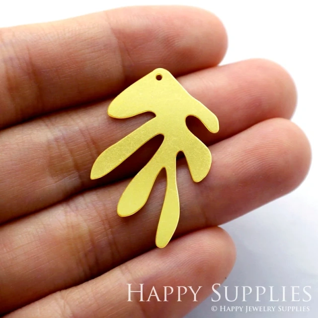 Stainless Steel Jewelry Charms, Raw Brass Charms, Leaf Geometric Charms, Earrings Findings, Stainless Steel Silver Jewelry Pendants, Brass Jewelry Findings, Stainless Steel Pendants Jewelry Wholesale (D634)