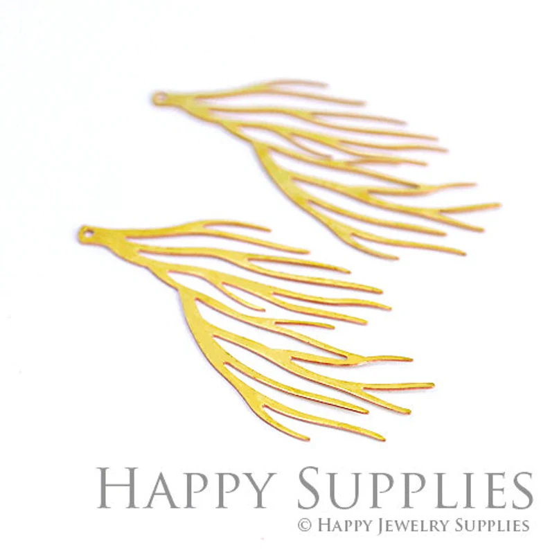 Stainless Steel Jewelry Charms, Raw Brass Charms, Tree Branch Charms, Earrings Findings, Stainless Steel Silver Jewelry Pendants, Brass Jewelry Findings, Stainless Steel Pendants Jewelry Wholesale (D015)