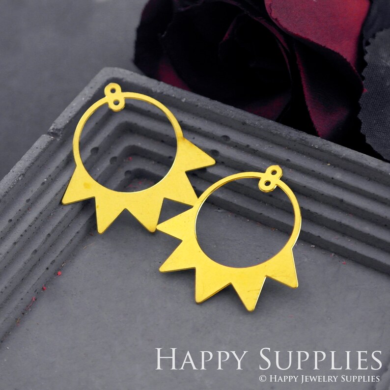 Stainless Steel Jewelry Charms, Raw Brass Charms, Flower Geometric Charms, Earrings Findings, Stainless Steel Silver Jewelry Pendants, Brass Jewelry Findings, Stainless Steel Pendants Jewelry Wholesale (D593)