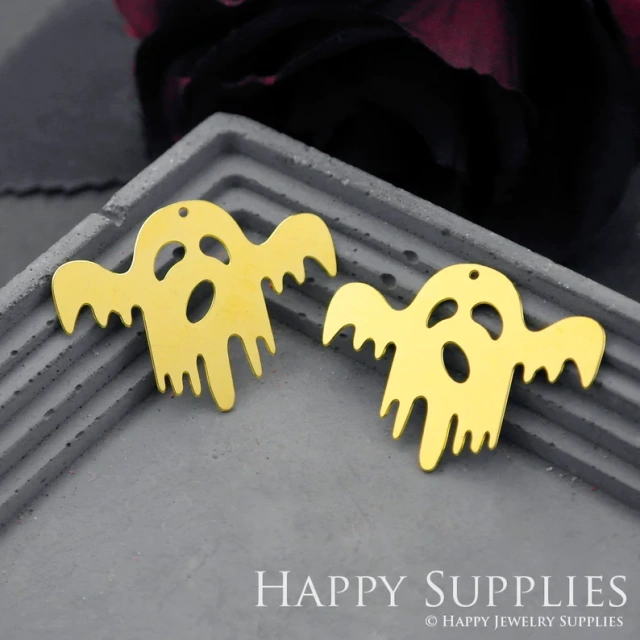 Stainless Steel Jewelry Charms, Raw Brass Charms, Skull Charms, Earrings Findings, Stainless Steel Silver Jewelry Pendants, Brass Jewelry Findings, Stainless Steel Pendants Jewelry Wholesale (D758)