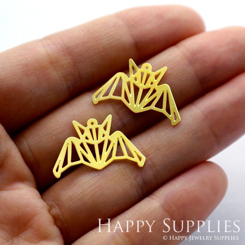 Stainless Steel Jewelry Charms, Raw Brass Charms, Bat Charms, Earrings Findings, Stainless Steel Silver Jewelry Pendants, Brass Jewelry Findings, Stainless Steel Pendants Jewelry Wholesale (D067)