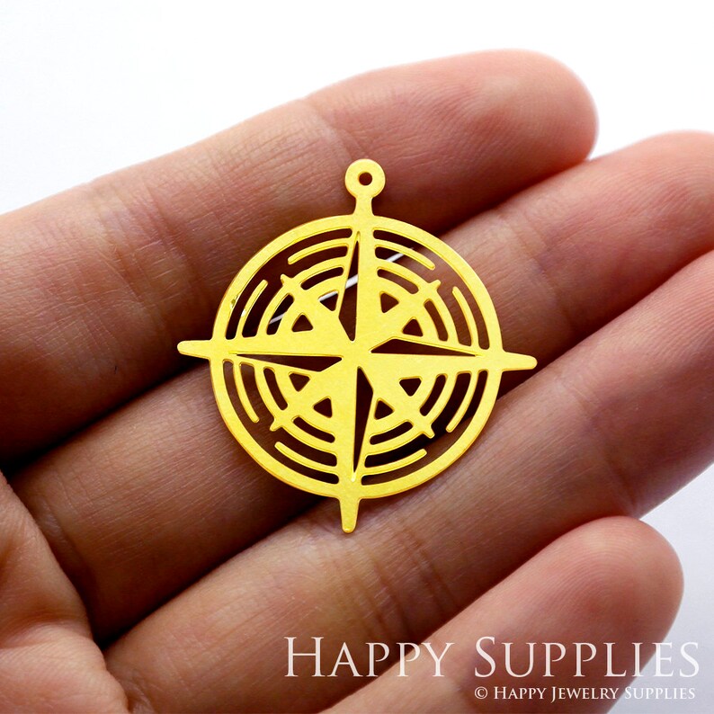 Stainless Steel Jewelry Charms, Raw Brass Charms, Round Geometric Star Charms, Earrings Findings, Stainless Steel Silver Jewelry Pendants, Brass Jewelry Findings, Stainless Steel Pendants Jewelry Wholesale (D105)
