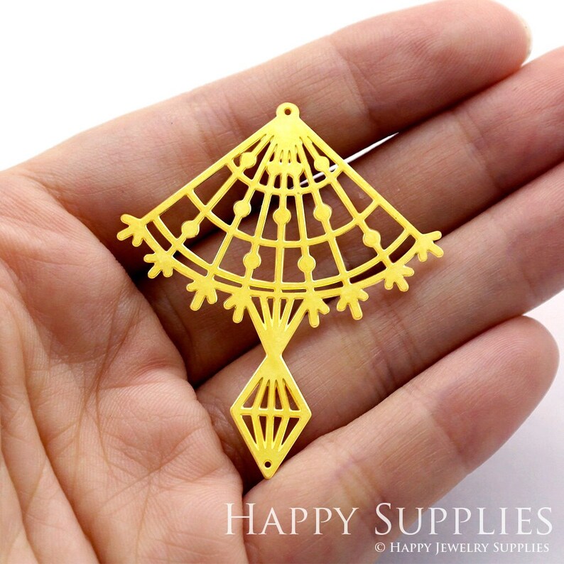 Stainless Steel Jewelry Charms, Raw Brass Charms, Umbrella Geometry Charms, Earrings Findings, Stainless Steel Silver Jewelry Pendants, Brass Jewelry Findings, Stainless Steel Pendants Jewelry Wholesale (D410)