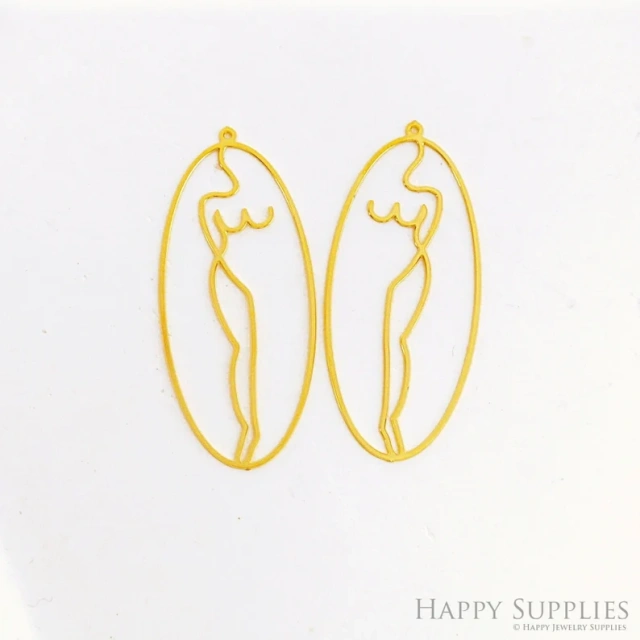 Stainless Steel Jewelry Charms, Raw Brass Charms, Woman Charms, Earrings Findings, Stainless Steel Silver Jewelry Pendants, Brass Jewelry Findings, Stainless Steel Pendants Jewelry Wholesale (D2637)