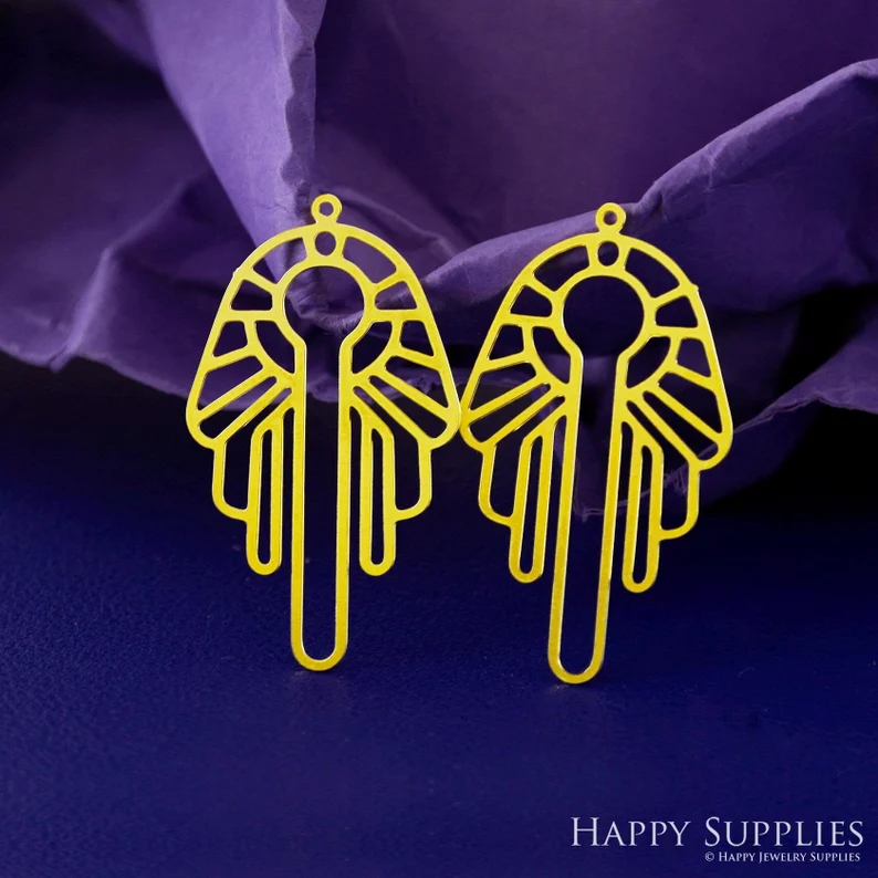 Stainless Steel Jewelry Charms, Raw Brass Charms, Egyptian Face Charms, Earrings Findings, Stainless Steel Silver Jewelry Pendants, Brass Jewelry Findings, Stainless Steel Pendants Jewelry Wholesale (D2881)