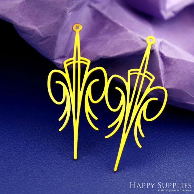 Stainless Steel Jewelry Charms, Raw Brass Charms, Spear Tribal  Charms, Earrings Findings, Stainless Steel Silver Jewelry Pendants, Brass Jewelry Findings, Stainless Steel Pendants Jewelry Wholesale (D379)