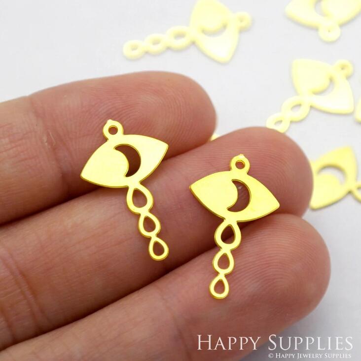 Stainless Steel Jewelry Charms, Eye Geometric Stainless Steel Earring Charms, Stainless Steel Silver Jewelry Pendants, Stainless Steel Silver Jewelry Findings, Stainless Steel Pendants Jewelry Wholesale (D1981)
