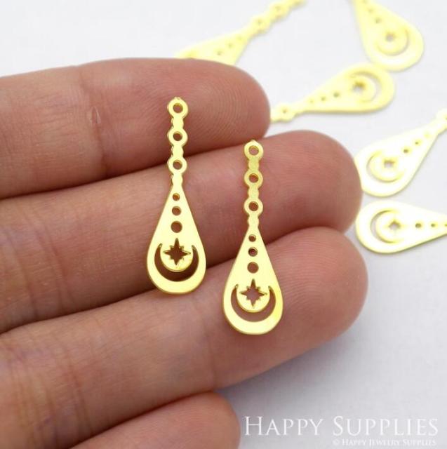 Stainless Steel Jewelry Charms, Drop Geometric Stainless Steel Earring Charms, Stainless Steel Silver Jewelry Pendants, Stainless Steel Silver Jewelry Findings, Stainless Steel Pendants Jewelry Wholesale (D1958)