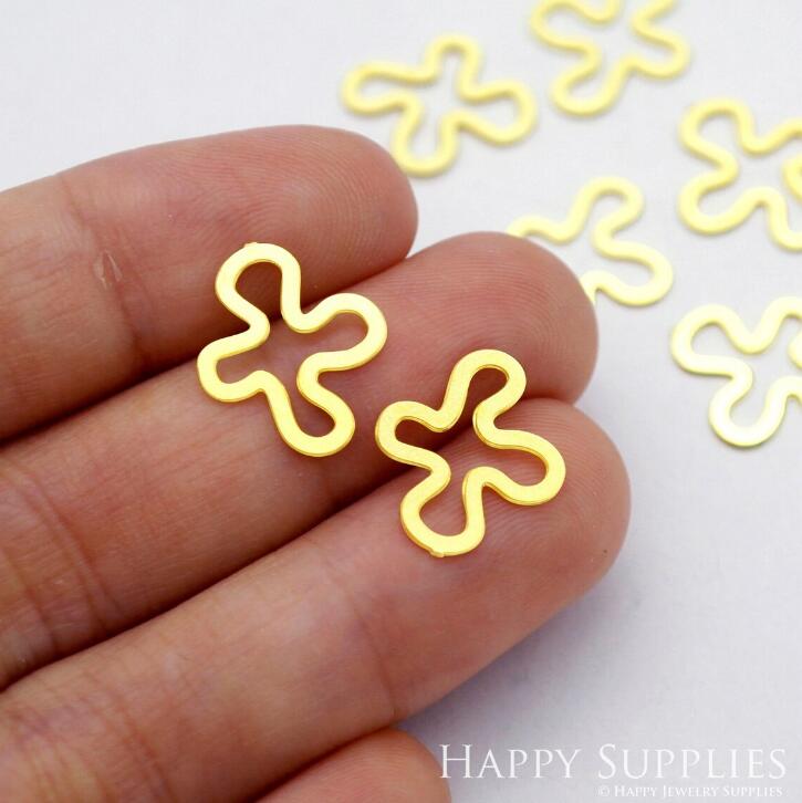 Stainless Steel Jewelry Charms, Flower Geometric Stainless Steel Earring Charms, Stainless Steel Silver Jewelry Pendants, Stainless Steel Silver Jewelry Findings, Stainless Steel Pendants Jewelry Wholesale (D1948)