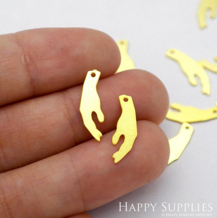 Stainless Steel Jewelry Charms, Hand Geometric Stainless Steel Earring Charms, Stainless Steel Silver Jewelry Pendants, Stainless Steel Silver Jewelry Findings, Stainless Steel Pendants Jewelry Wholesale (D1937)