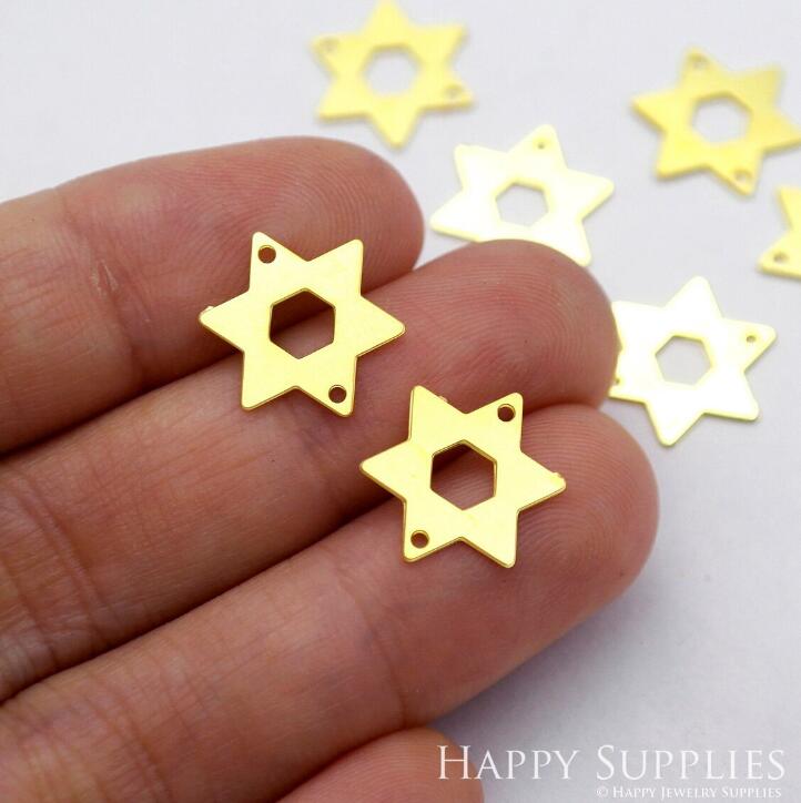 Stainless Steel Jewelry Charms, Star Geometric Stainless Steel Earring Charms, Stainless Steel Silver Jewelry Pendants, Stainless Steel Silver Jewelry Findings, Stainless Steel Pendants Jewelry Wholesale (D1936)