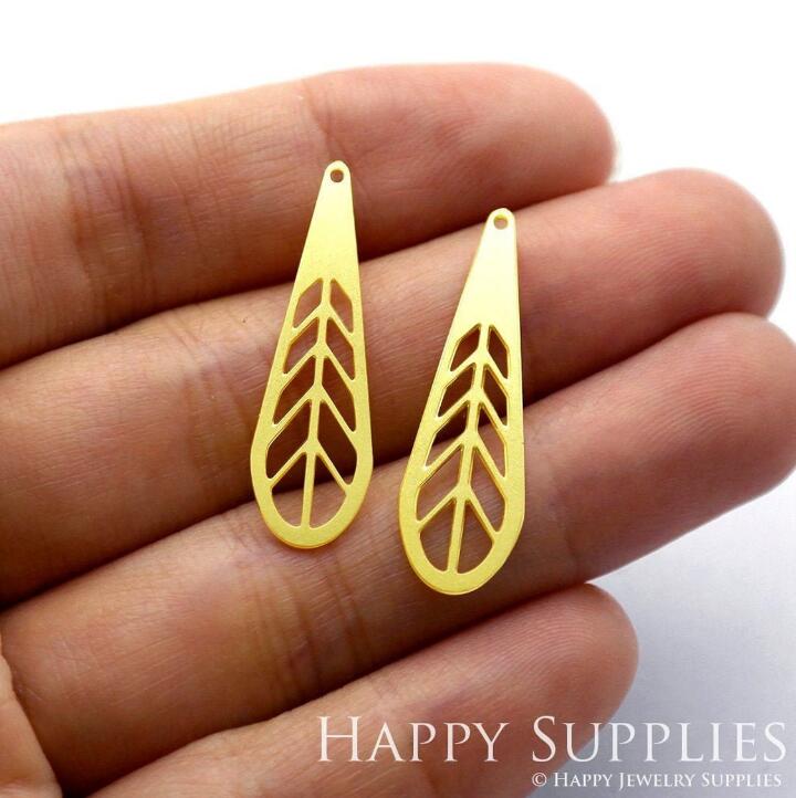 Stainless Steel Jewelry Charms, Leaf Geometric Stainless Steel Earring Charms, Stainless Steel Silver Jewelry Pendants, Stainless Steel Silver Jewelry Findings, Stainless Steel Pendants Jewelry Wholesale (D292)