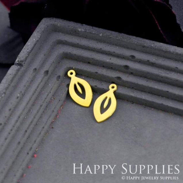 Stainless Steel Jewelry Charms, Leaf Geometric Stainless Steel Earring Charms, Stainless Steel Silver Jewelry Pendants, Stainless Steel Silver Jewelry Findings, Stainless Steel Pendants Jewelry Wholesale (D618)