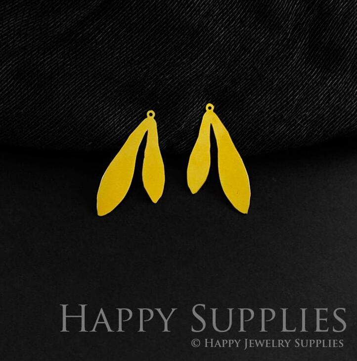 Stainless Steel Jewelry Charms, Leaf Geometric Stainless Steel Earring Charms, Stainless Steel Silver Jewelry Pendants, Stainless Steel Silver Jewelry Findings, Stainless Steel Pendants Jewelry Wholesale (D638)