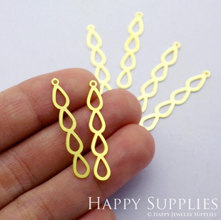 Stainless Steel Jewelry Charms, Drop Geometry Stainless Steel Earring Charms, Stainless Steel Silver Jewelry Pendants, Stainless Steel Silver Jewelry Findings, Stainless Steel Pendants Jewelry Wholesale (D1671)