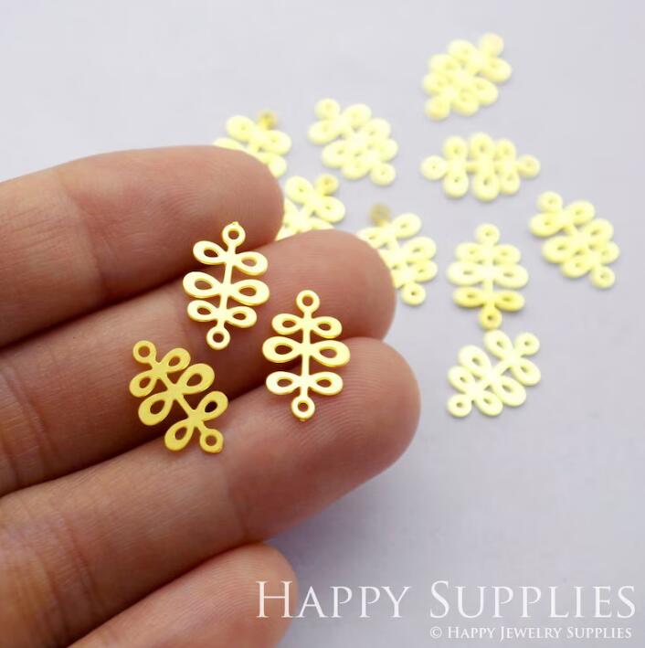 Stainless Steel Jewelry Charms, Leaf Geometric Stainless Steel Earring Charms, Stainless Steel Silver Jewelry Pendants, Stainless Steel Silver Jewelry Findings, Stainless Steel Pendants Jewelry Wholesale (D1697)