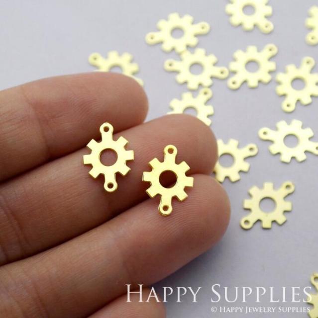 Stainless Steel Jewelry Charms, Wheel Geometric Stainless Steel Earring Charms, Stainless Steel Silver Jewelry Pendants, Stainless Steel Silver Jewelry Findings, Stainless Steel Pendants Jewelry Wholesale (D1700)