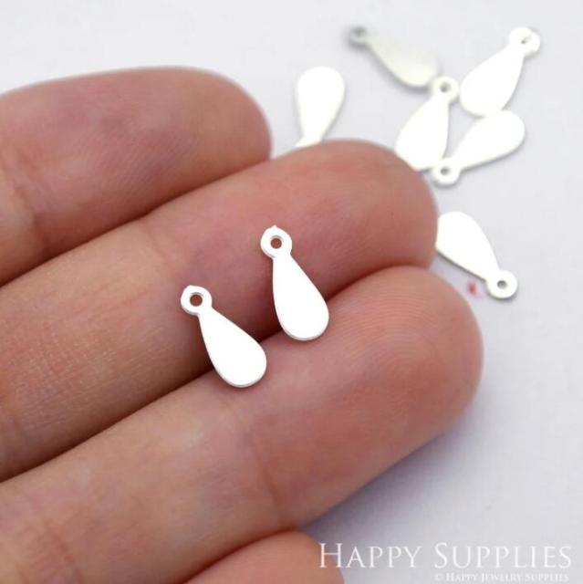 Stainless Steel Jewelry Charms, Drop Geometric Stainless Steel Earring Charms, Stainless Steel Silver Jewelry Pendants, Stainless Steel Silver Jewelry Findings, Stainless Steel Pendants Jewelry Wholesale (D1828)