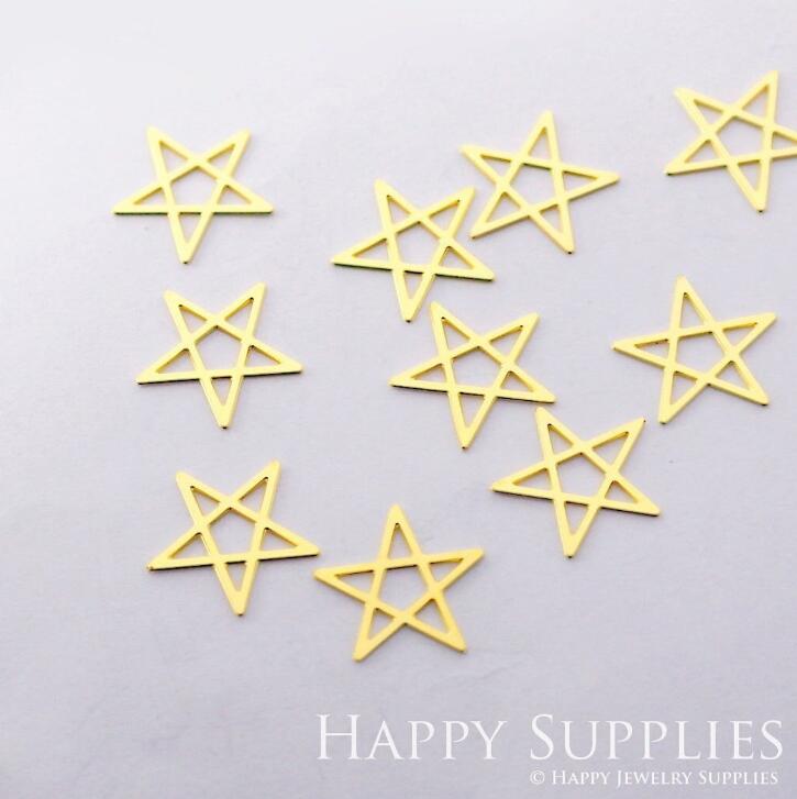 Stainless Steel Jewelry Charms, Star Geometric Stainless Steel Earring Charms, Stainless Steel Silver Jewelry Pendants, Stainless Steel Silver Jewelry Findings, Stainless Steel Pendants Jewelry Wholesale (D1831)