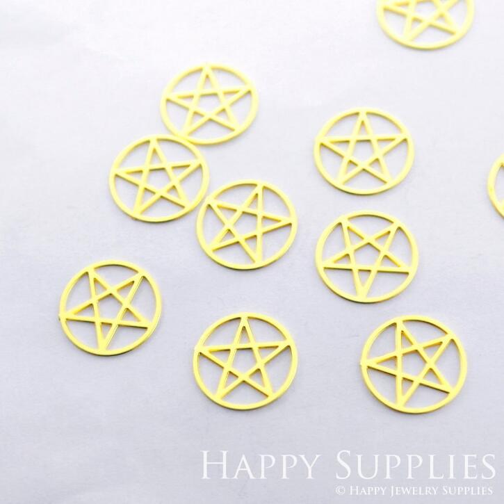 Stainless Steel Jewelry Charms, Star Geometric Stainless Steel Earring Charms, Stainless Steel Silver Jewelry Pendants, Stainless Steel Silver Jewelry Findings, Stainless Steel Pendants Jewelry Wholesale (D1840)