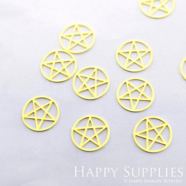 Stainless Steel Jewelry Charms, Star Geometric Stainless Steel Earring Charms, Stainless Steel Silver Jewelry Pendants, Stainless Steel Silver Jewelry Findings, Stainless Steel Pendants Jewelry Wholesale (D1840)