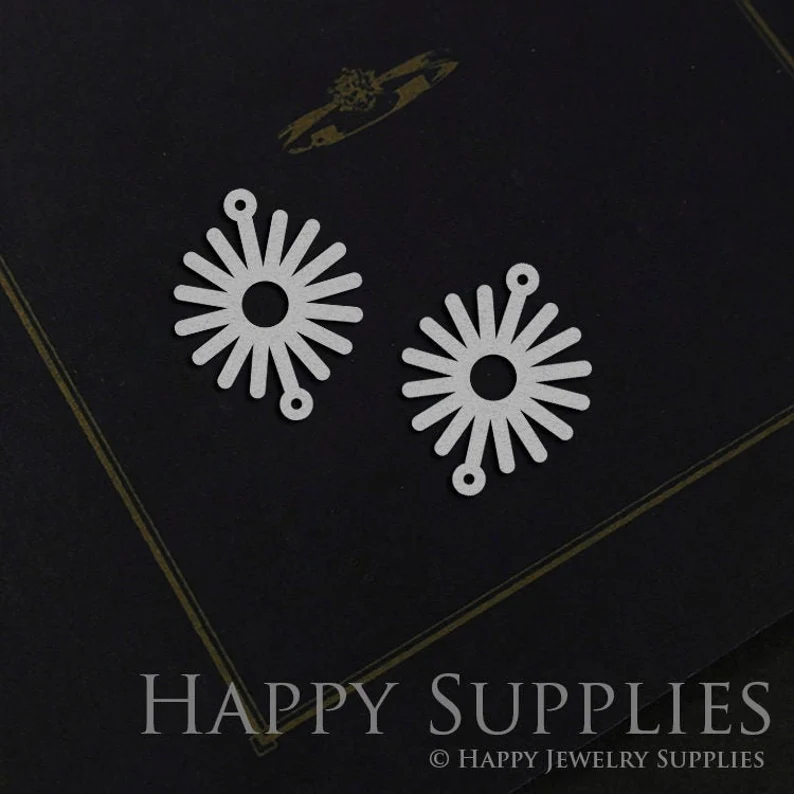 10pcs Stainless Steel Jewelry Charms, Sun Geometry Stainless Steel Earring Charms, Stainless Steel Silver Jewelry Pendants, Stainless Steel Silver Jewelry Findings, Stainless Steel Pendants Jewelry Wholesale (D1094)