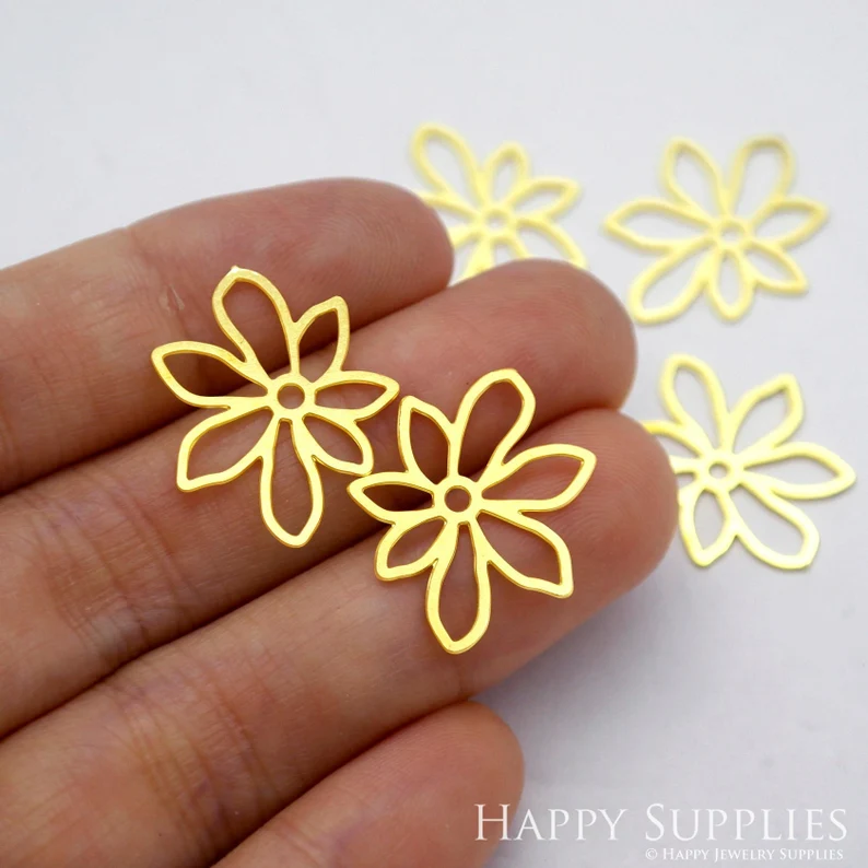 Stainless Steel Jewelry Charms, Flower Geometric Stainless Steel Earring Charms, Stainless Steel Silver Jewelry Pendants, Stainless Steel Silver Jewelry Findings, Stainless Steel Pendants Jewelry Wholesale (D1947)