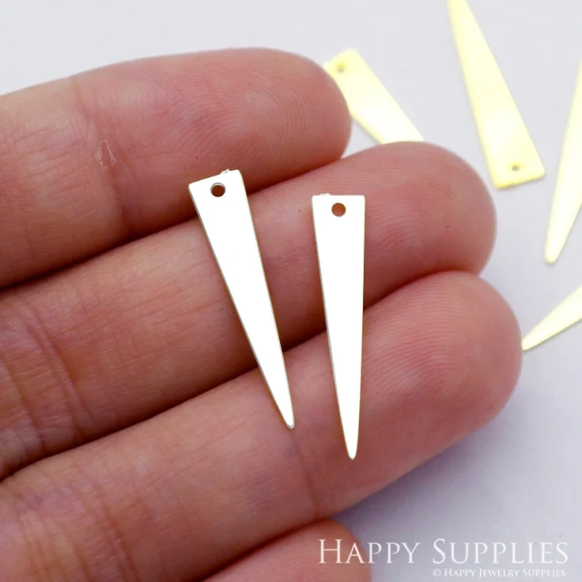 Stainless Steel Jewelry Charms, Triangle Geometric Stainless Steel Earring Charms, Stainless Steel Silver Jewelry Pendants, Stainless Steel Silver Jewelry Findings, Stainless Steel Pendants Jewelry Wholesale (D1943)